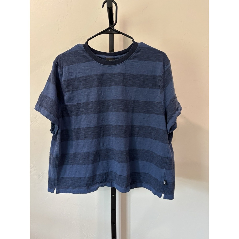 The North Face Shirt, Women's XL, Blue Stripped Short Sleeve Shirt, Great Cond!